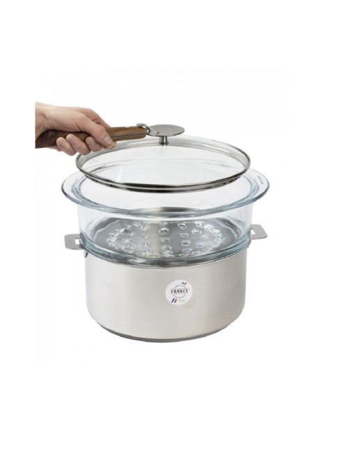 Cuit-Vapeur En Verre 20Cm