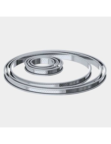 Cercle À Tarte Inox Perforé 8 Cm