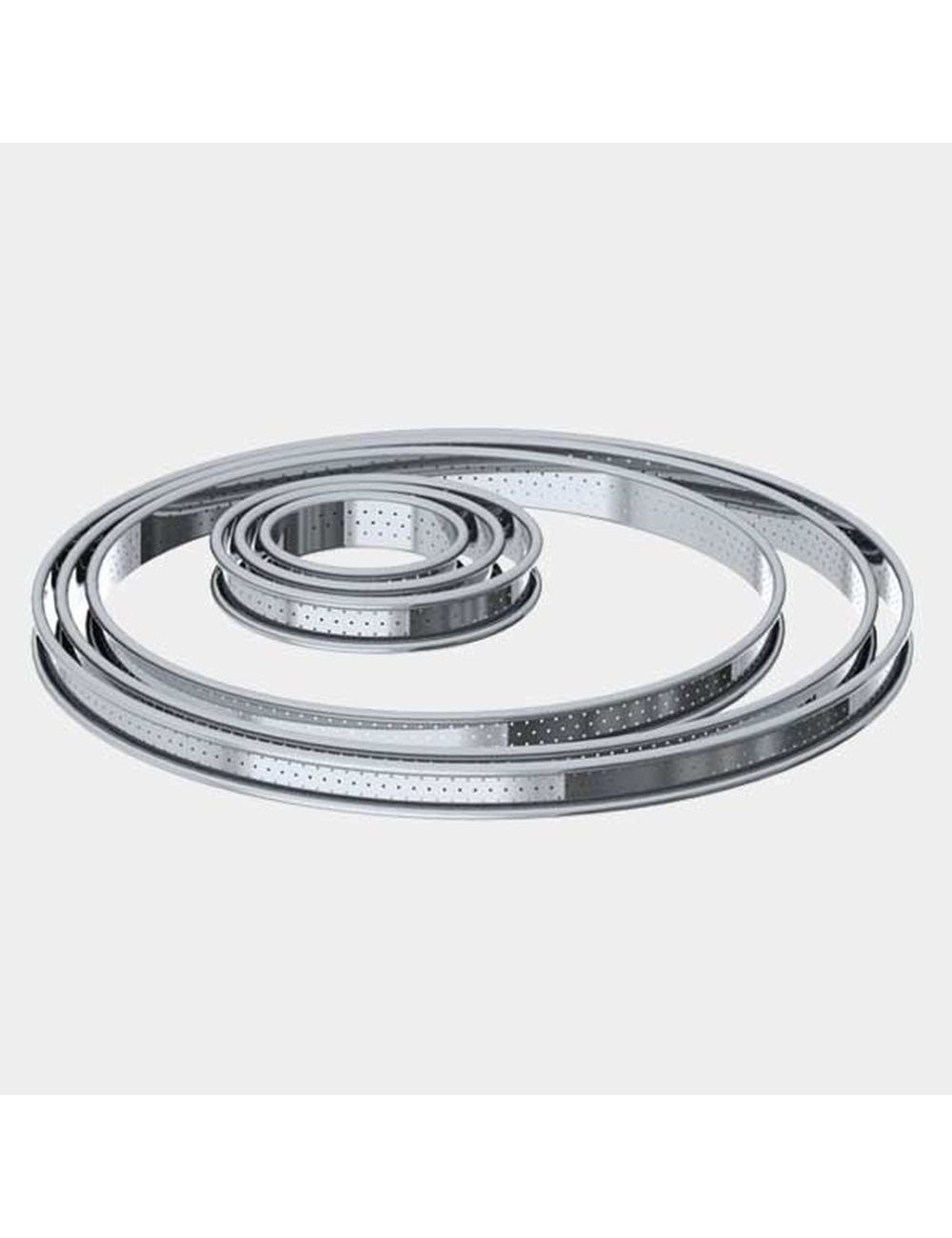 Cercle À Tarte Inox Perforé 8 Cm