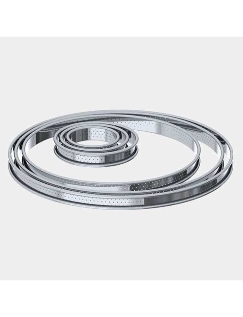 Cercle À Tarte Inox Perforé 8 Cm