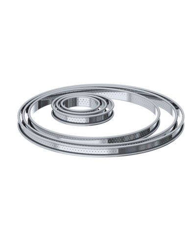 Cercle À Tarte Inox Perforé 22 Cm