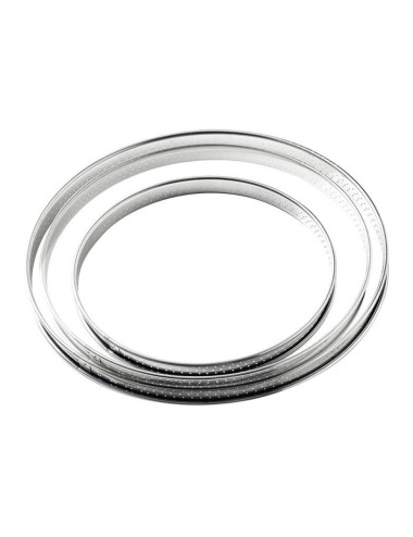 Cercle À Tarte Inox Perforé 28 Cm