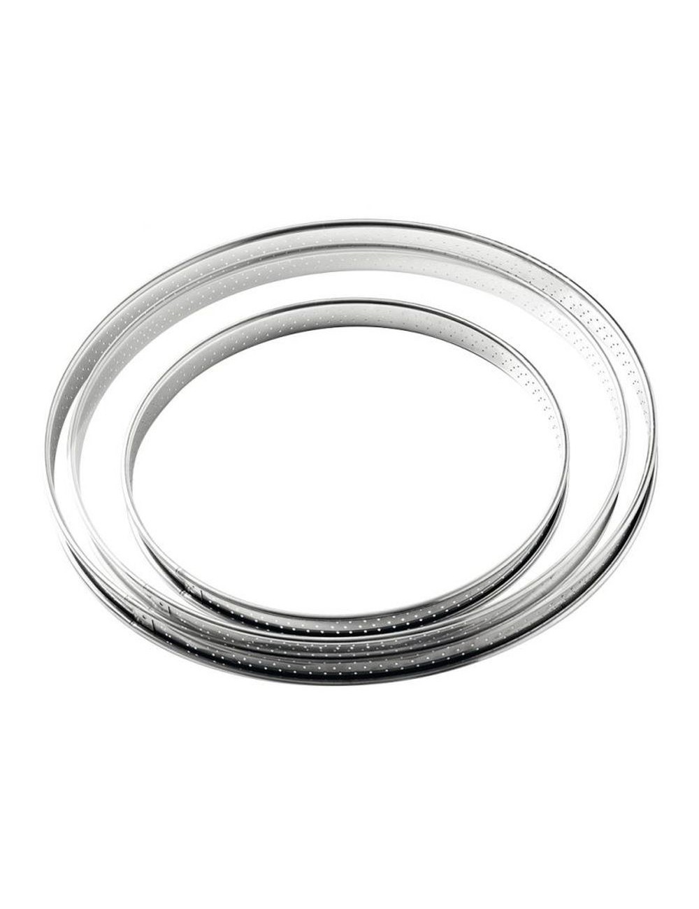 Cercle À Tarte Inox Perforé 28 Cm