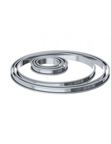 Cercle À Tarte Inox Perforé 28 Cm