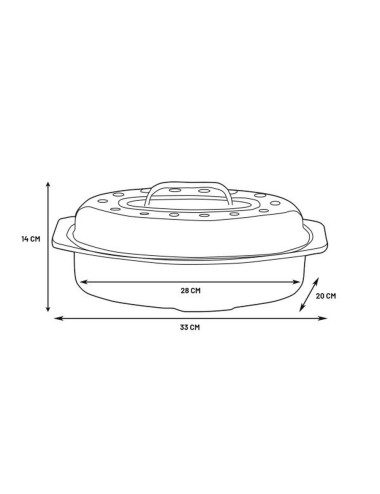 Cocotte Américaine Roaster 33 X 20 X 14 Cm