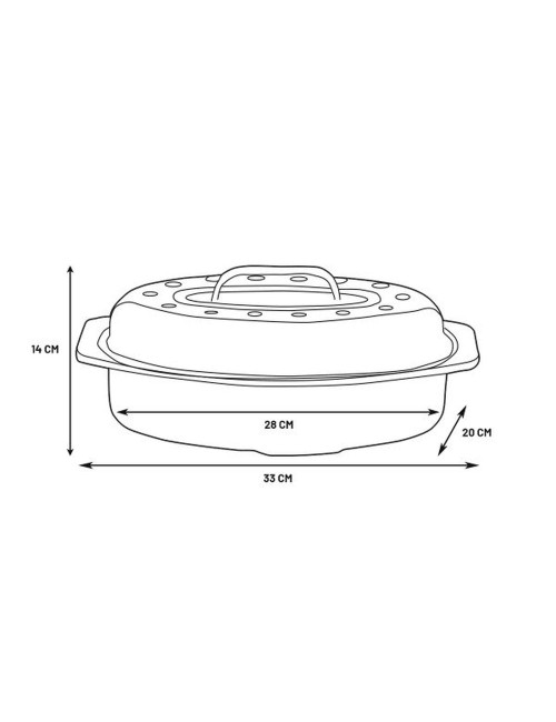 Cocotte Américaine Roaster 33 X 20 X 14 Cm