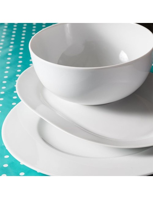 Plat Rond Chamonix Blanc