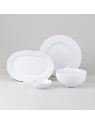 Plat Rond Chamonix Blanc