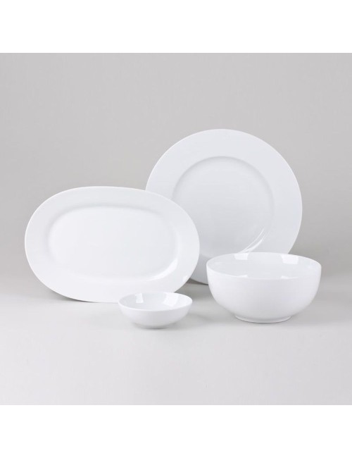 Plat Rond Chamonix Blanc