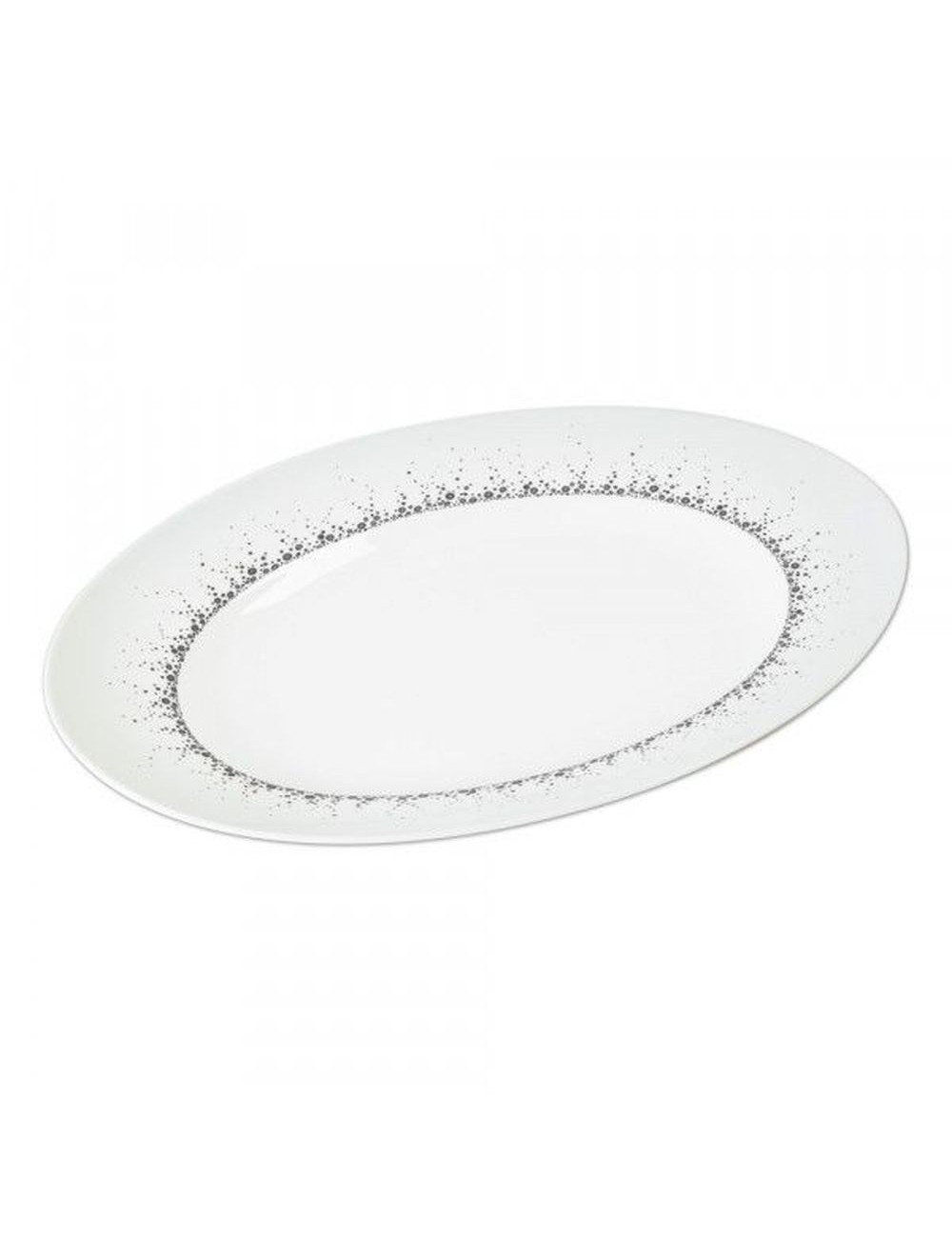 Plat Ovale Borealis Gris 35Cm