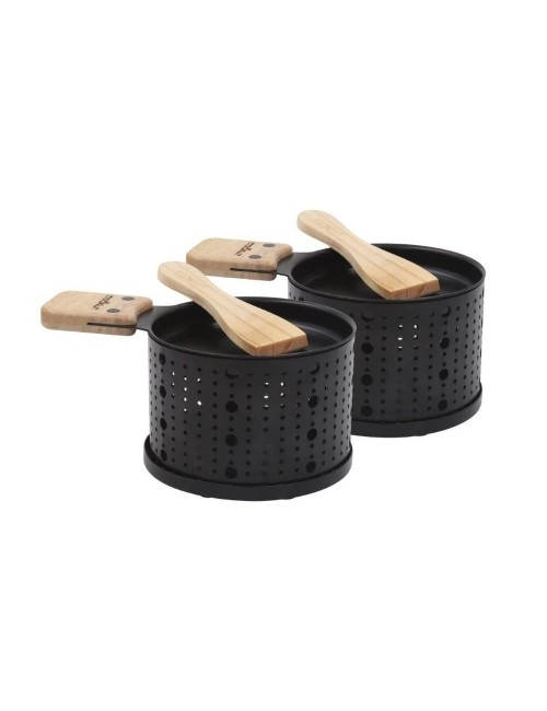 Raclette À La Bougie Lumi 2 Sets Individuels Noir
