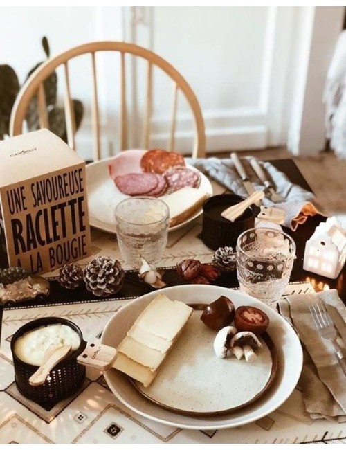 Raclette À La Bougie Lumi 2 Sets Individuels Noir