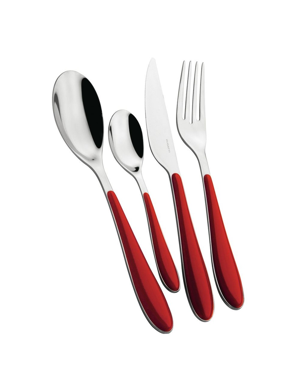 Couverts Gioia Rouge 24 Pièces