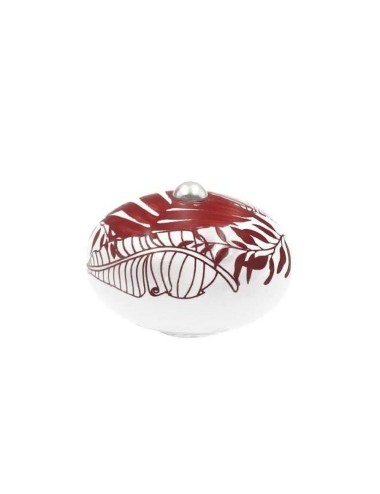 Poignée céramique jungle rouge
