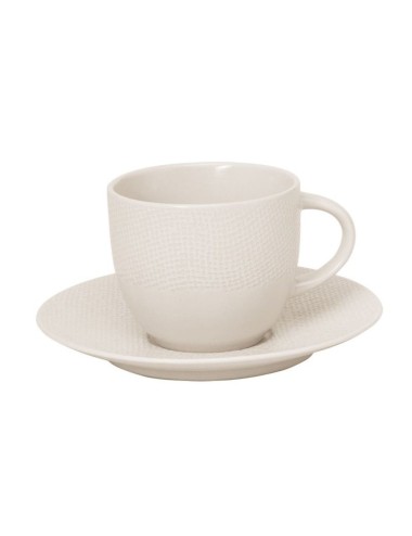 Tasse Thé 22 Cl + Soucoupe Vesuvio Ivoire