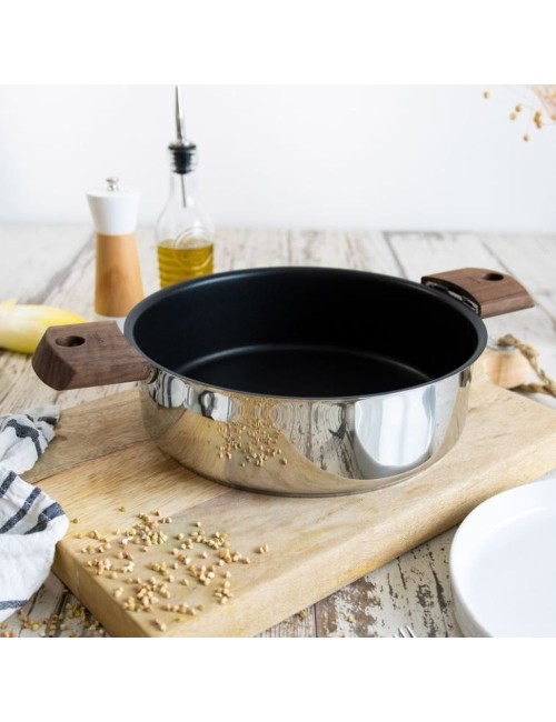Sauteuse Inox Anti-Adhérent Exceliss Mutine Amovible 24Cm