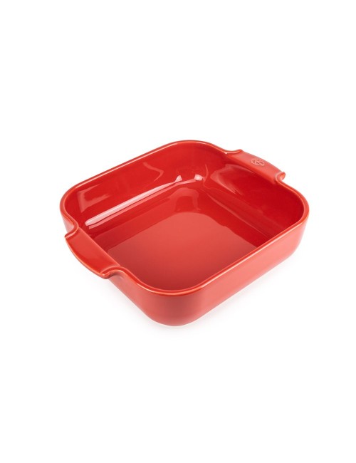 Plat À Four Carré Rouge 28 Cm