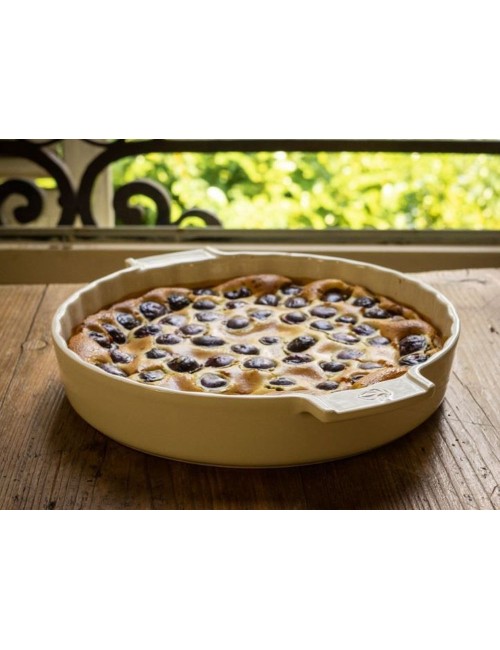 Plat À Tarte Écru 30 Cm