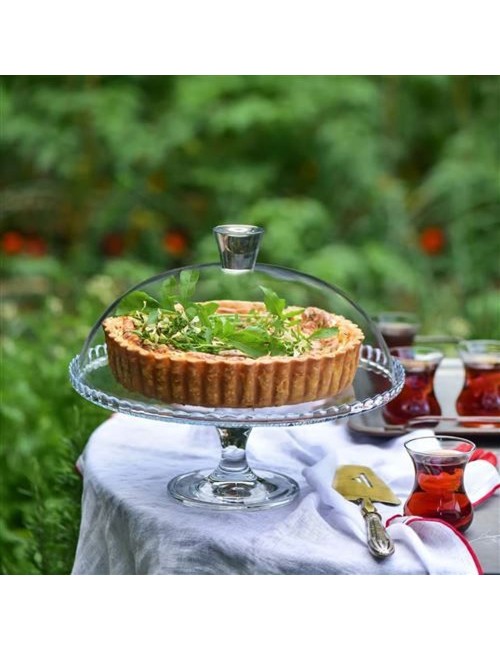 Plat À Gâteau + Cloche H 28 Cm