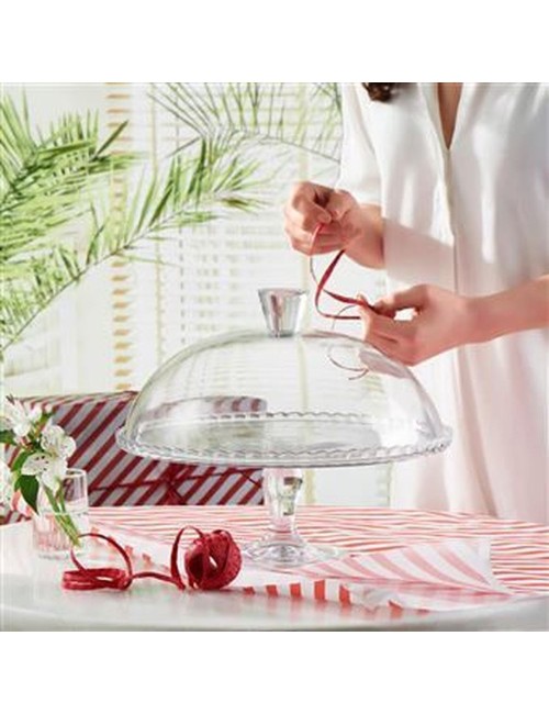 Plat À Gâteau + Cloche H 28 Cm