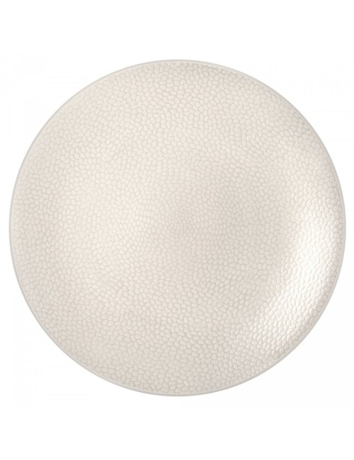 Assiette Plate Stone Ivoire