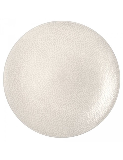 Assiette Plate Stone Ivoire