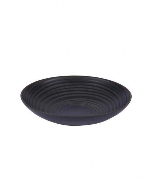 Assiette Creuse Moon Noire 22Cm