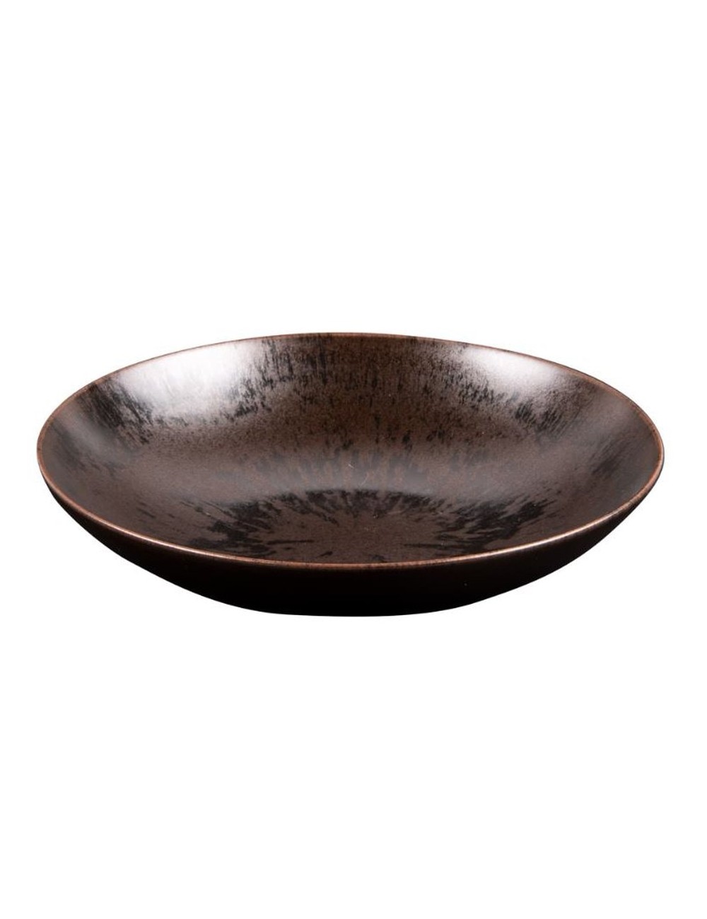 Assiette Calotte Onyx Noir 22 Cm