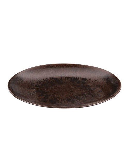 Assiette Dessert Onyx Noir 21 Cm