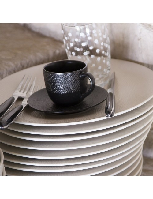 Tasse Café 12 Cl + Soucoupe Vesuvio Noir