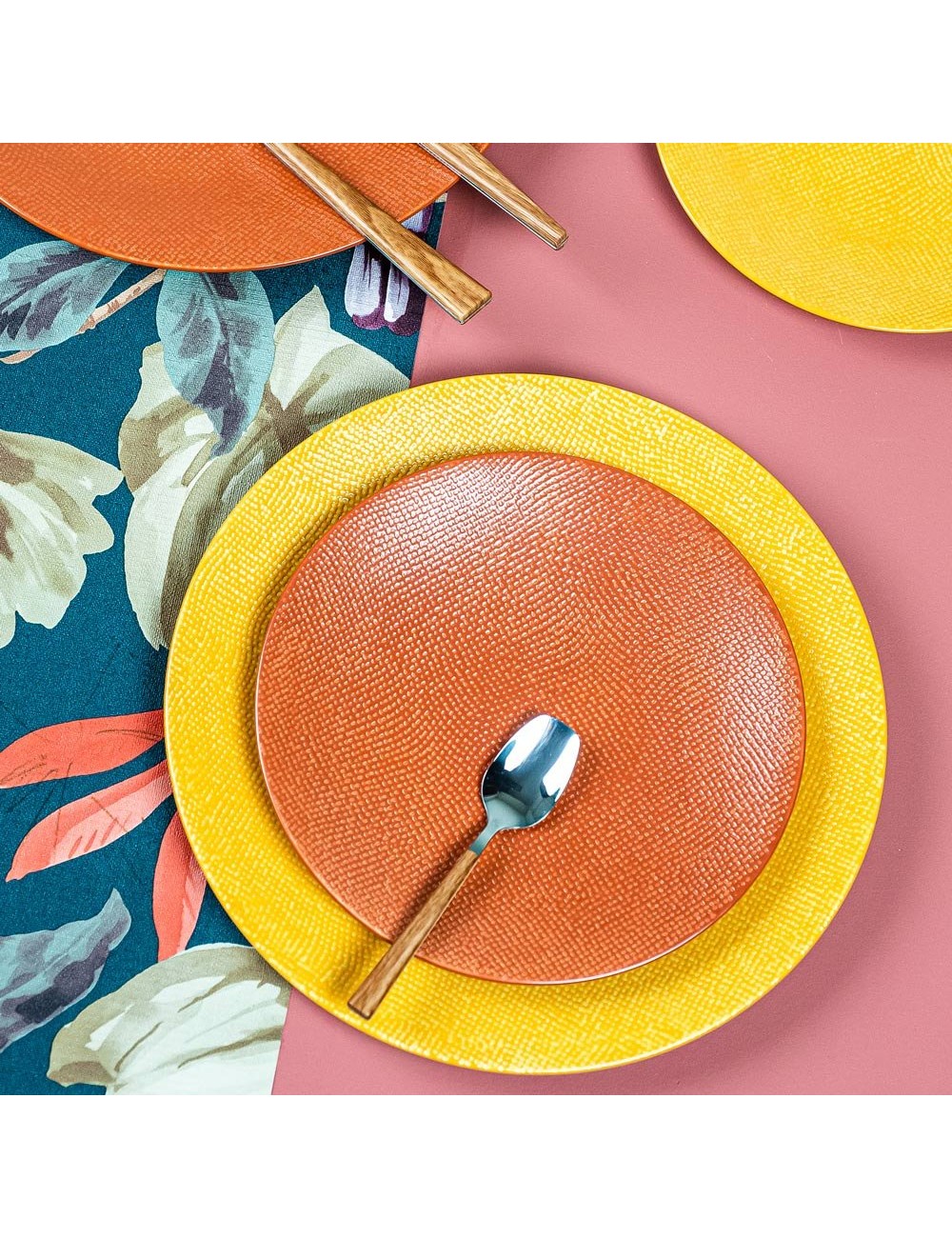 Assiette Dessert Vesuvio Terracotta 21 Cm