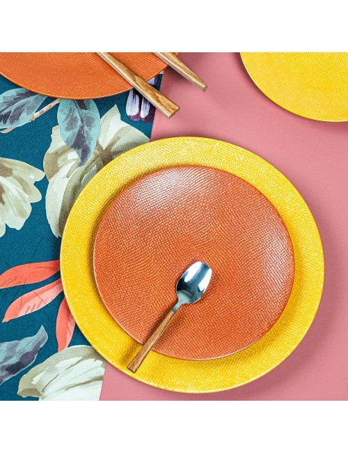 Assiette Dessert Vesuvio Terracotta 21 Cm