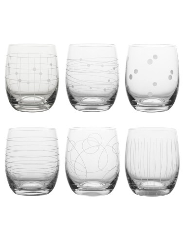 6 Verres Graphik 30 Cl