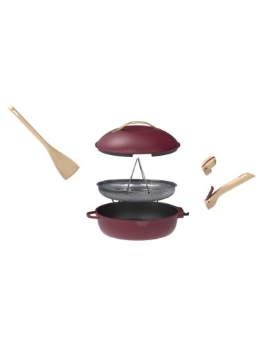 La Fabuleuse Poêle 8 En 1 Rubis 28Cm