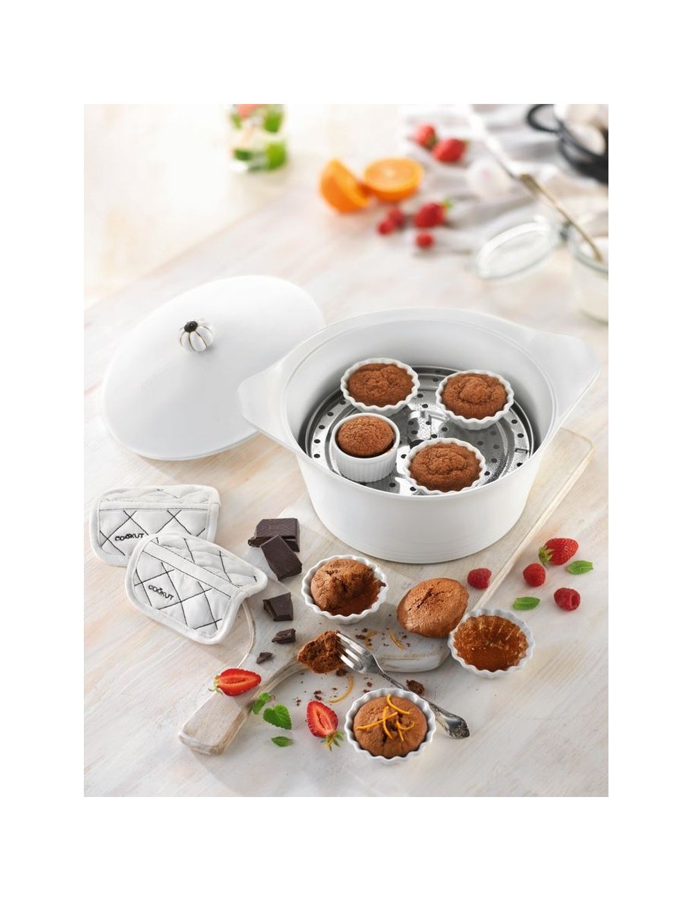Cocotte 24 Cm Blanc