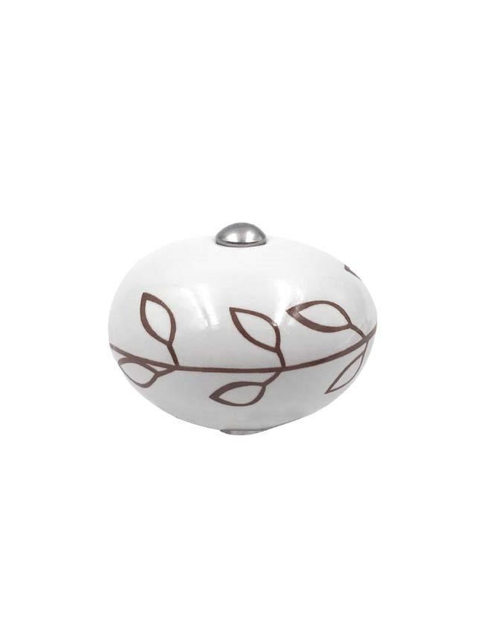 Poignée Boule Céramique Blanche