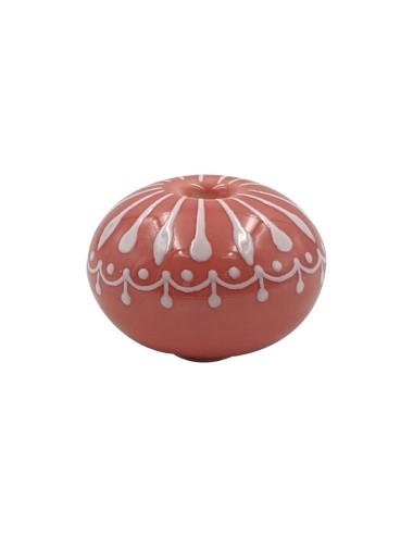 Poignée Boule Céramique Rose