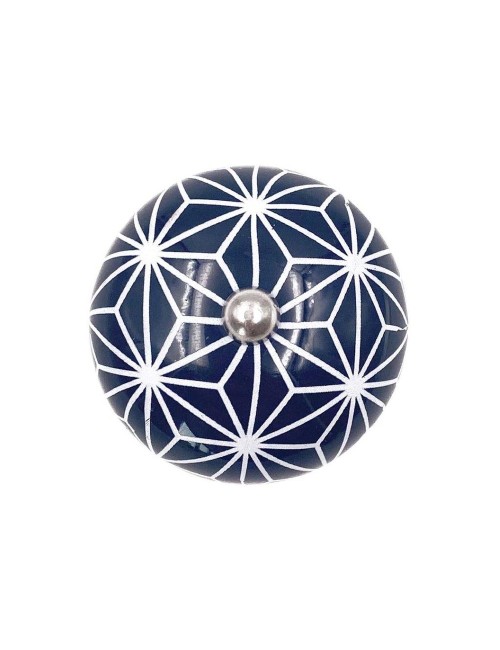 Poignée Céramique Étoile Bleue