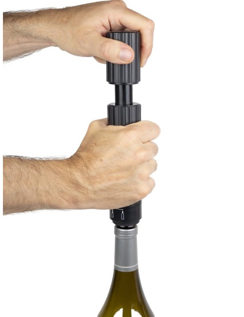 Pompe De Conservation Vin Et Champgne, Abs Noir 20 Cm