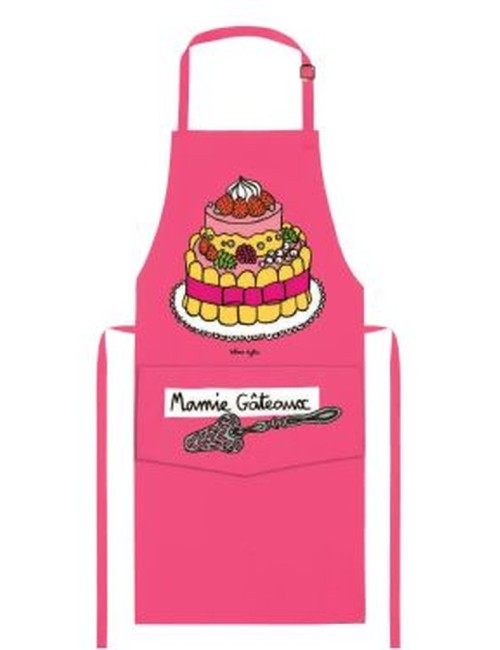 Tablier Adulte Mamie Gâteaux Rose