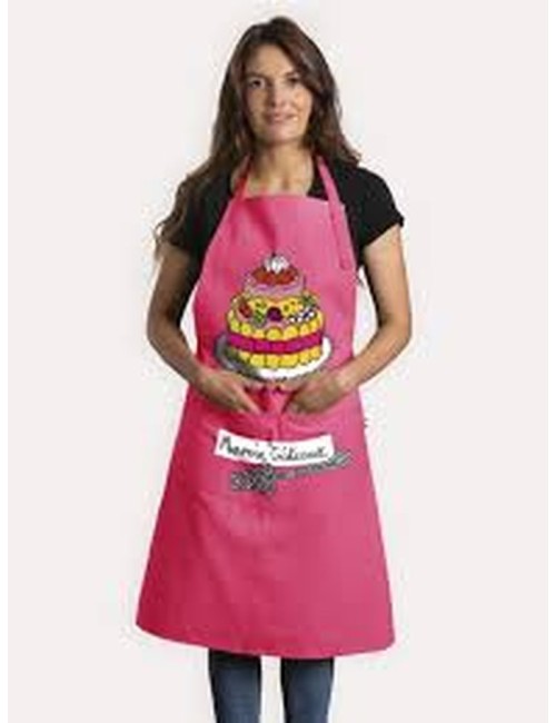 Tablier Adulte Mamie Gâteaux Rose
