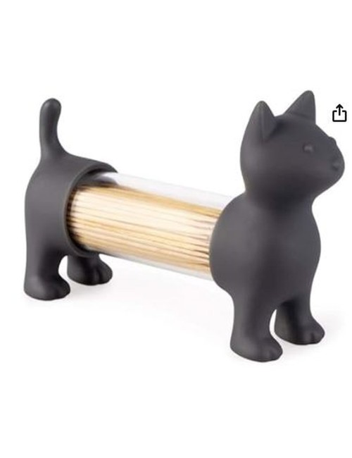 Porte Cure Dents, Sel/ Poivre Chat