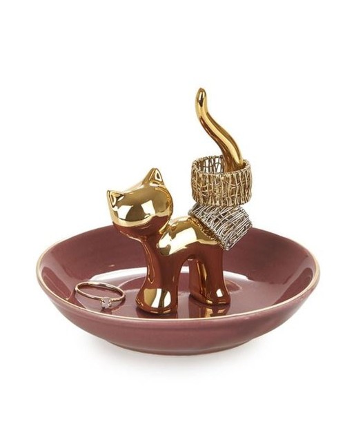 Porte-Bague Gatto(Chat) Dorée