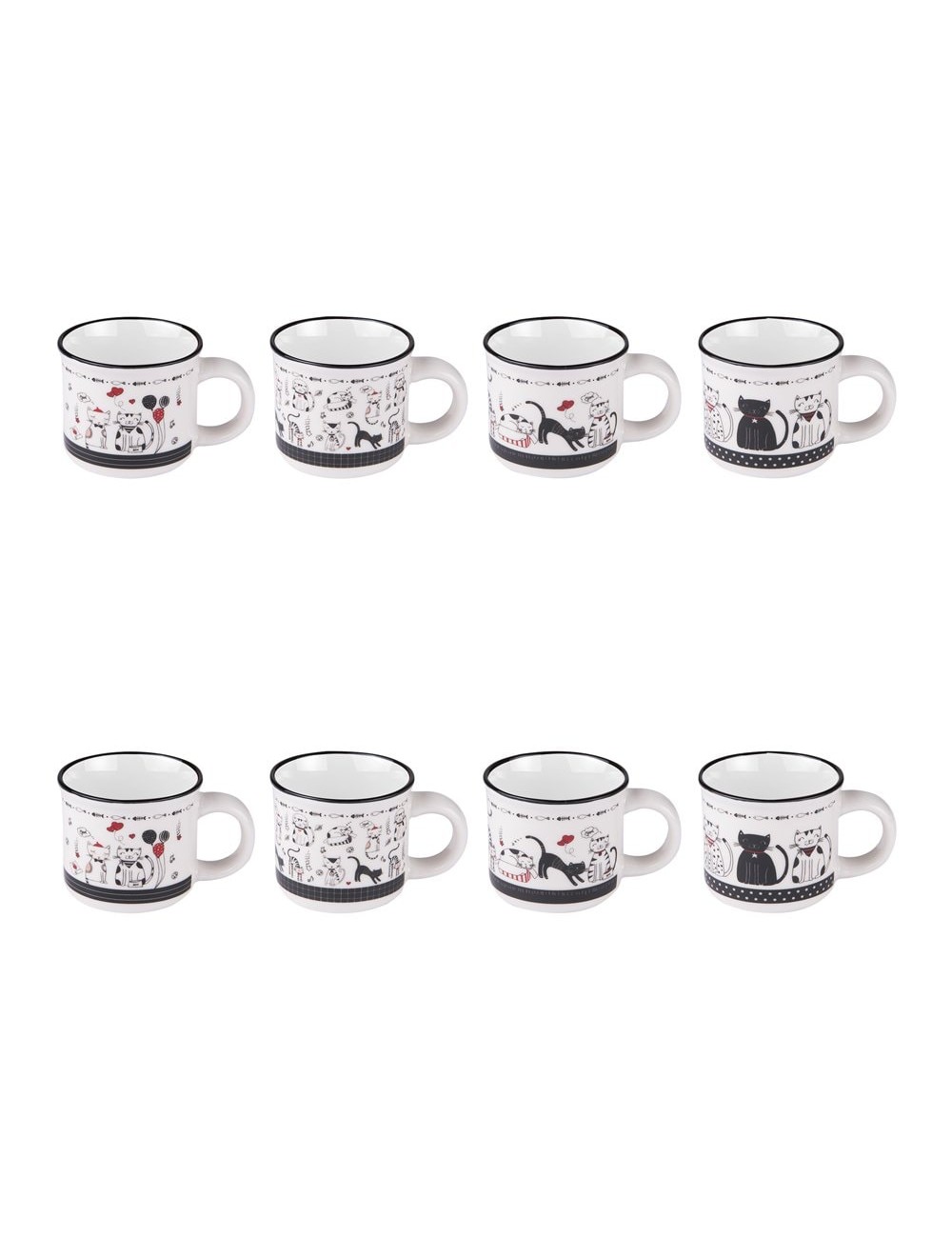 Coffret De 8 Tasses Félix