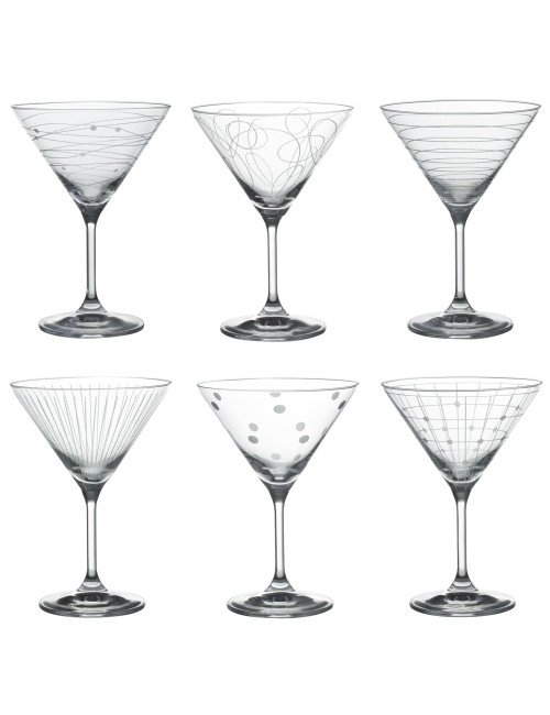 6 Verres À Cocktail Graphik 35 Cl