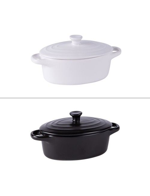 Mini Cocotte En Grès Blanc 16Cm