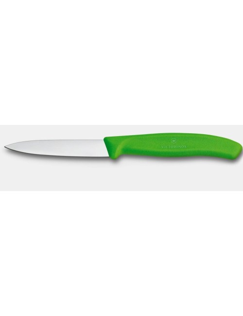 Couteau D'Office Victor 8Cm Vert Lisse