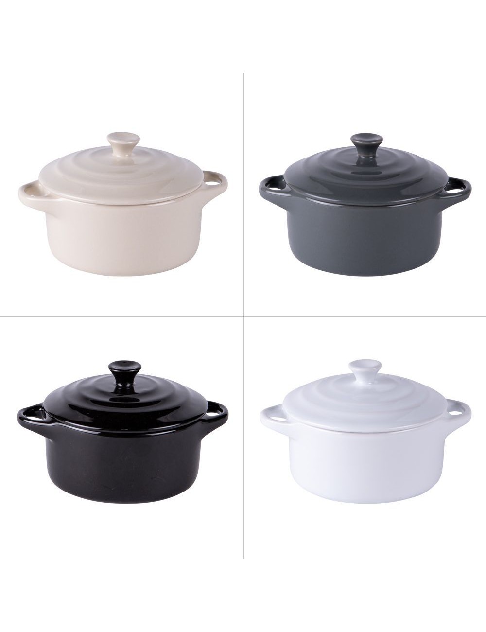 Coffret De 4 Mini Cocottes Zen