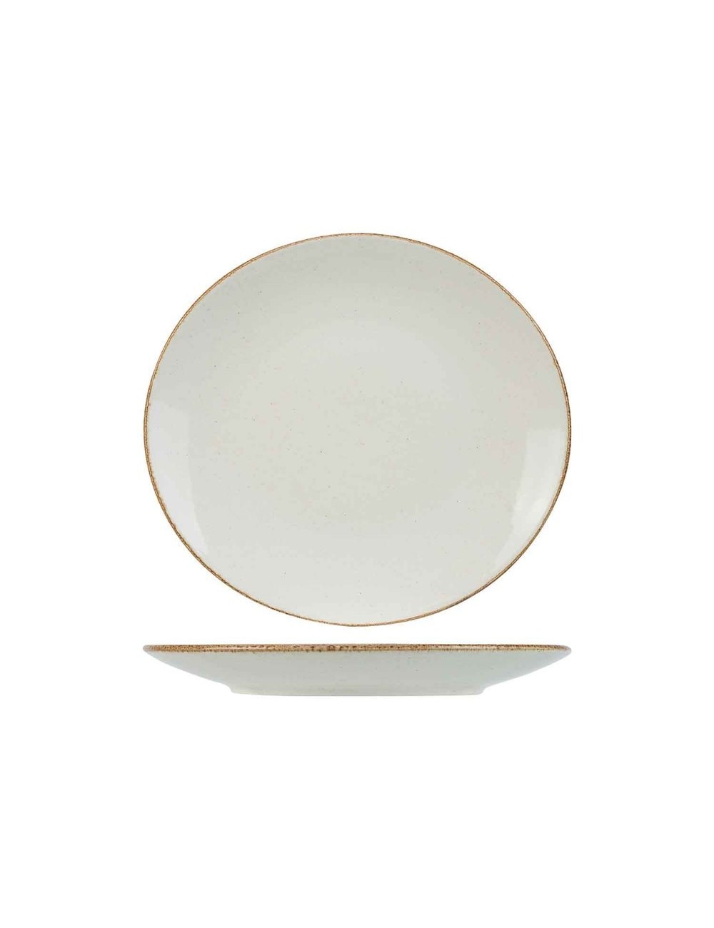 Assiette Dessert Granite Ivoire 22Cm