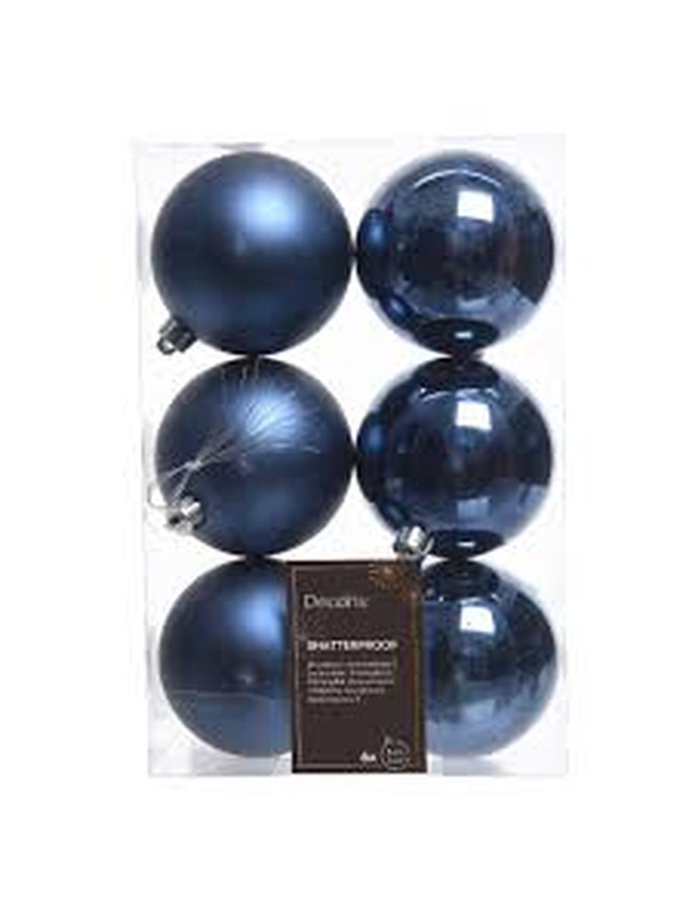 Set De 6 Boule De Noel Velours